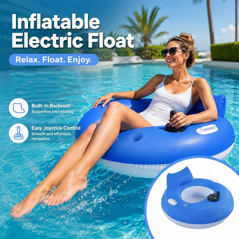 PowerFloat – Electric Propeller Inflatable Lounge Chair, Hands-Free Pool & Lake Cruiser